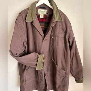 Vintage LL Bean Barn Coat XL Tall Wool Lined Chore Jacket Prada Style